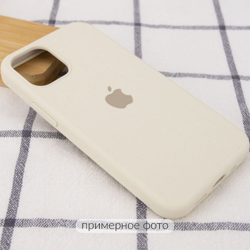 Фото Чохол Silicone Case Full Protective (AA) на Apple iPhone 16 Pro (6.3") (Бежевий / Antigue White) на vchehle.ua