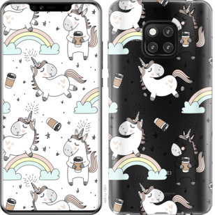

Чехол Единорог и кофе для Huawei Mate 20 Pro 841077