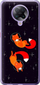 Чехол Лисички в космосе для Xiaomi Redmi K30 Pro