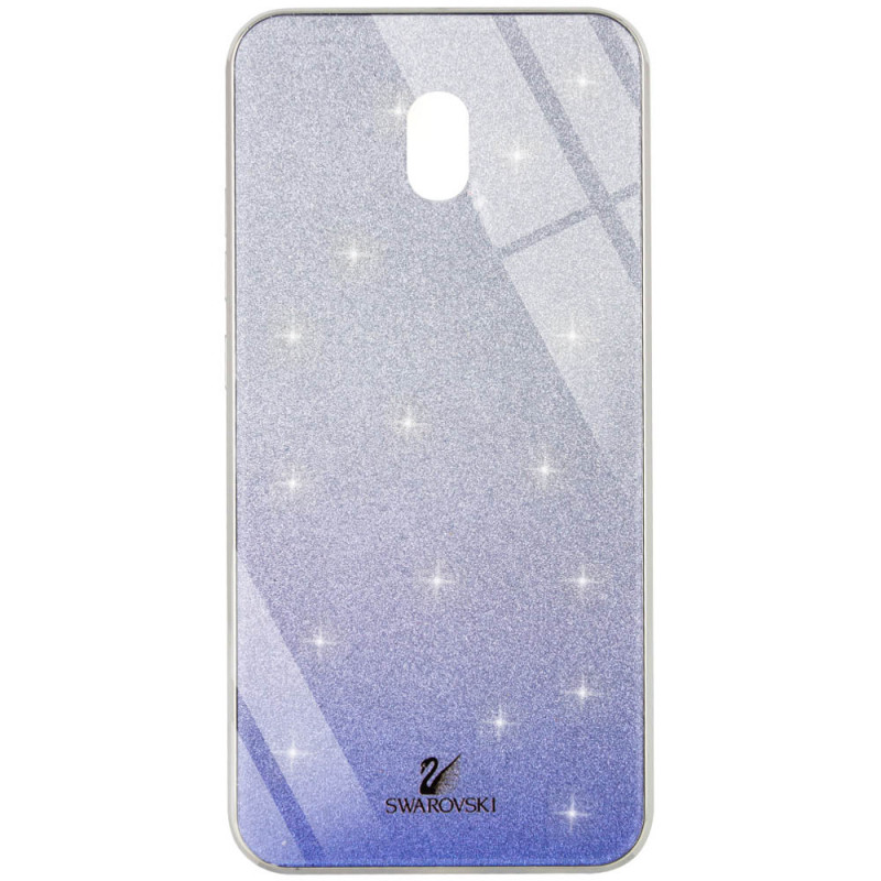 

TPU+Glass чехол Swarovski для Xiaomi Redmi 8a (Синий) 861291