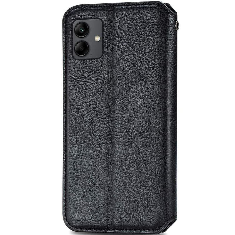 Фото Кожаный чехол книжка GETMAN Cubic (PU) для Samsung Galaxy A04 (Черный) на vchehle.ua