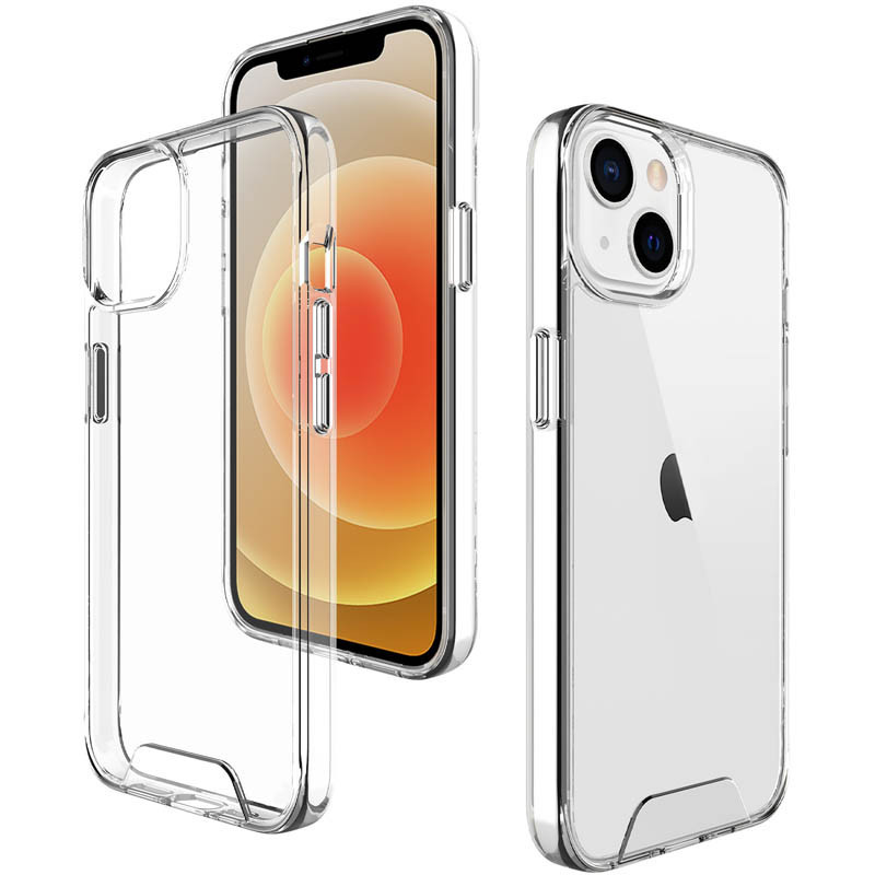 Фото Чохол TPU Space Case transparent на Apple iPhone 15 Plus (6.7") (Прозорий) на vchehle.ua