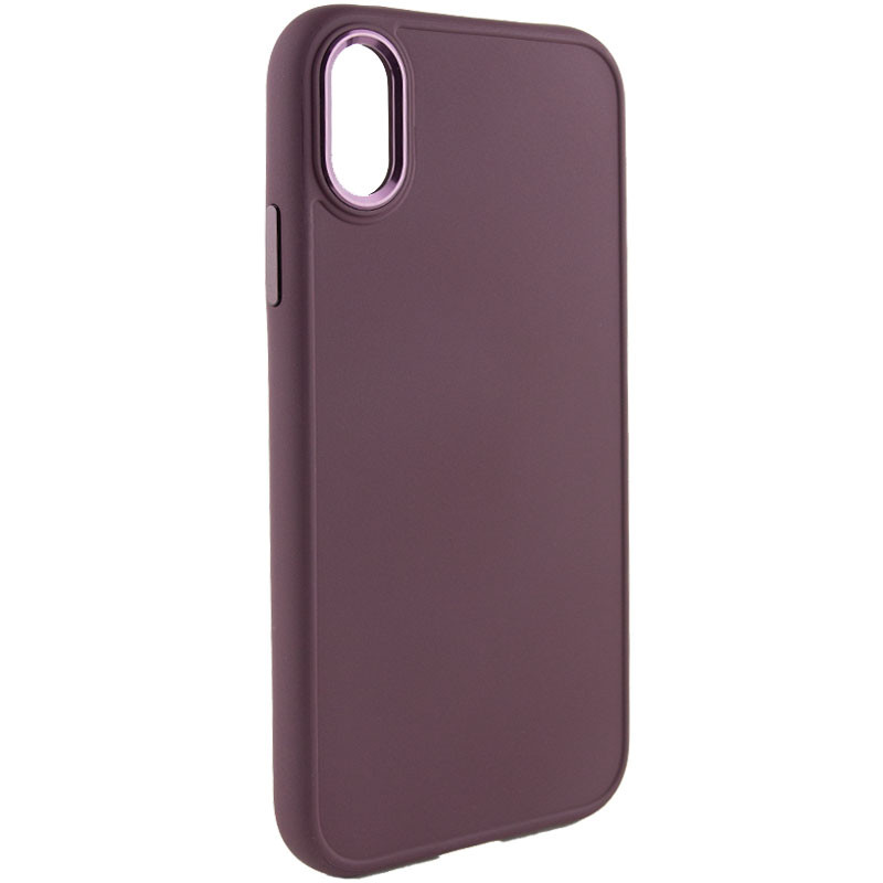 Фото TPU чохол Bonbon Metal Style на Apple iPhone XR (6.1") (Червоний / Red Brown) на vchehle.ua