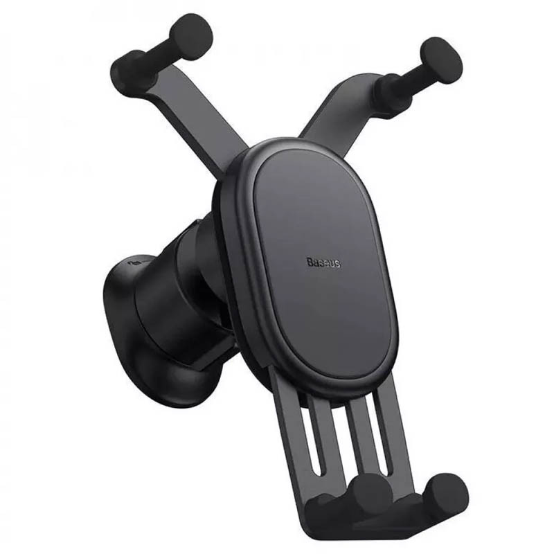 Автотримач з БЗП Baseus Stable Gravitational Car Mount Pro 15W (Air Outlet Version) (SUWX03) (Black)