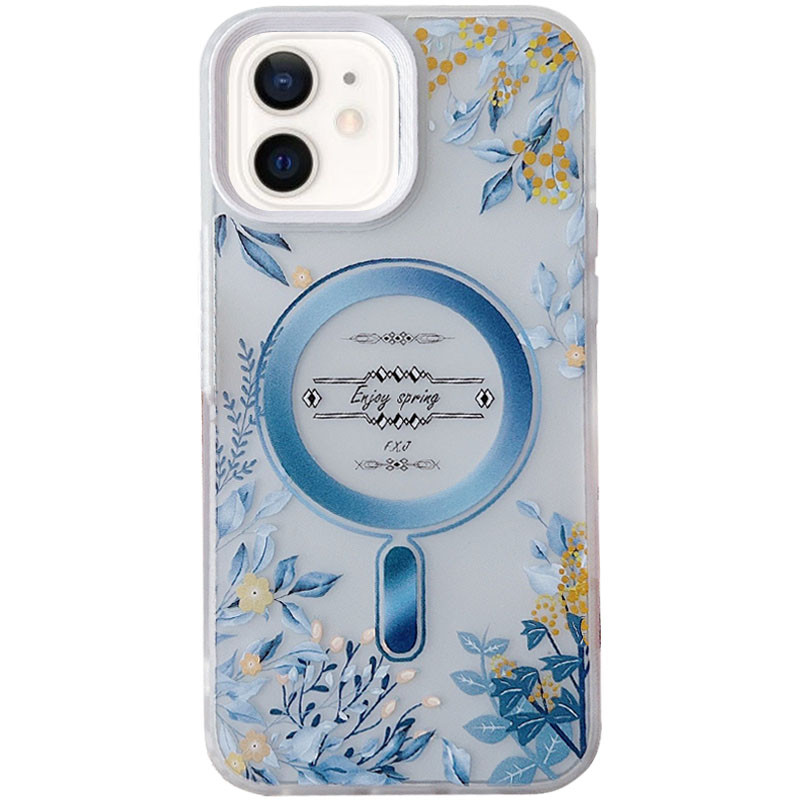 TPU+PC чехол Tenderness with Magnetic Safe для Apple iPhone 12 (6.1") (Lavender season)