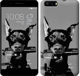 

Чехол Доберман для Huawei Honor 6 Plus 122958