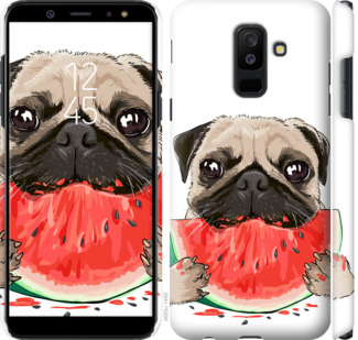 

Чохол Мопс і кавун на Samsung Galaxy A6 Plus 2018 843443