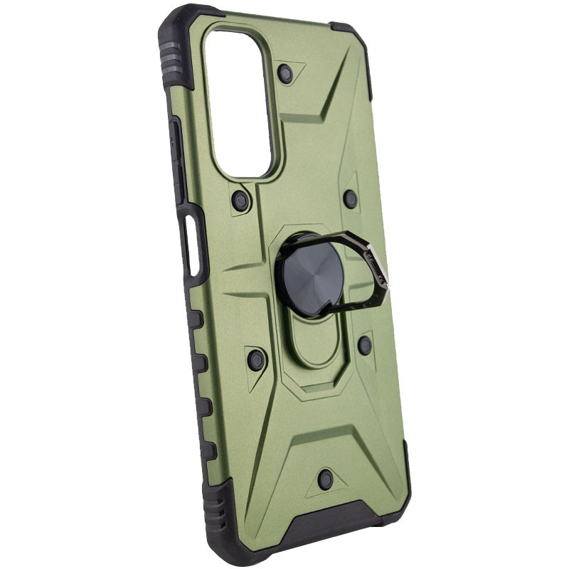 Фото Ударопрочный чехол Pathfinder Ring для Xiaomi Redmi Note 11S / Note 11 (Global) (Зеленый / Army Green) на vchehle.ua