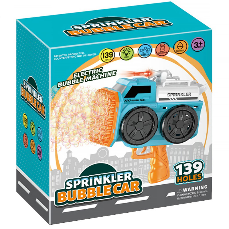 Пистолет с мыльными пузырями SHT KB1295 Truck на 139 отверстий + 2xbottle 60ml (Red) в магазине vchehle.ua