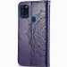 Шкіряний чохол (книжка) Art Case з візитницею на Samsung Galaxy A21s (Фіолетовий) в магазині vchehle.ua