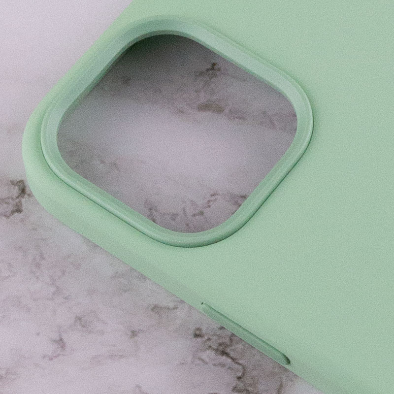 Заказать Уценка Чехол Silicone case (AAA) with Magsafe and Animation для Apple iPhone 12 Pro Max (6.7") (Дефект упаковки / Зеленый / Pistachio) на vchehle.ua