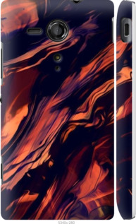 

Чехол Черно-оранжевая абстракция для Sony Xperia SP M35H 1404571