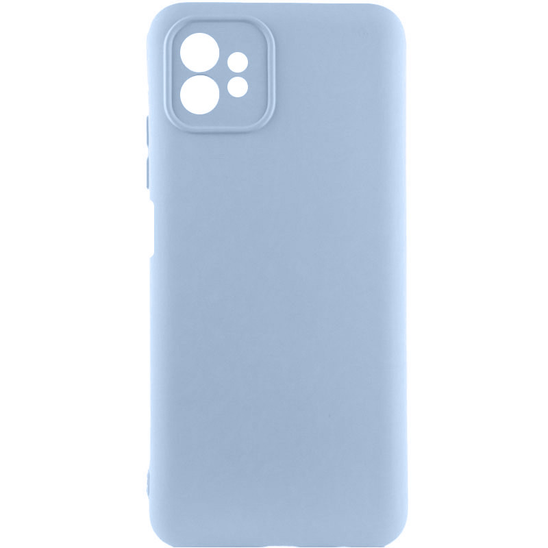 Чохол TPU GETMAN Liquid Silk Full Camera на Motorola Moto G32 (Блакитний / Lilac Blue)