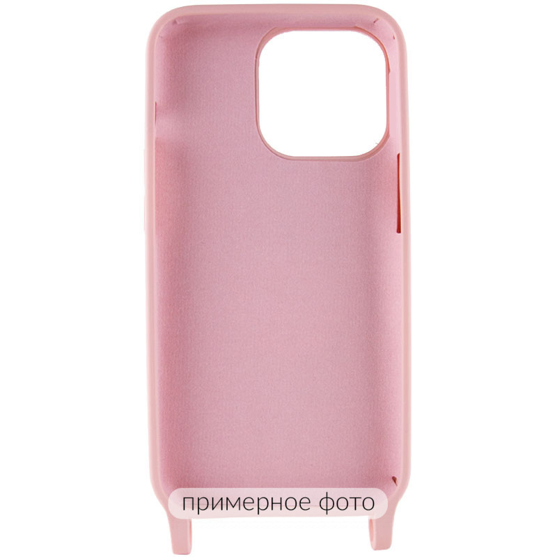 Фото Чохол Cord case Ukrainian style c довгим кольоровим ремінцем на Apple iPhone X / XS (5.8") (Рожевий / Pink Sand) на vchehle.ua