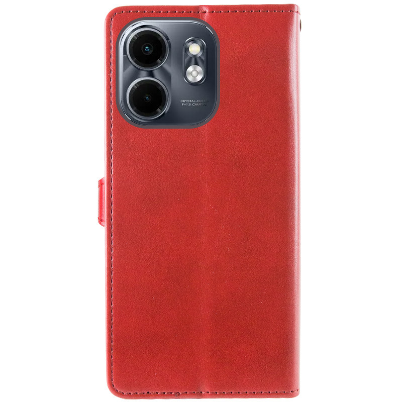 Купить Кожаный чехол-книжка GETMAN Gallant (PU) для Infinix Smart 9 4G / Hot 50i (Красный) на vchehle.ua