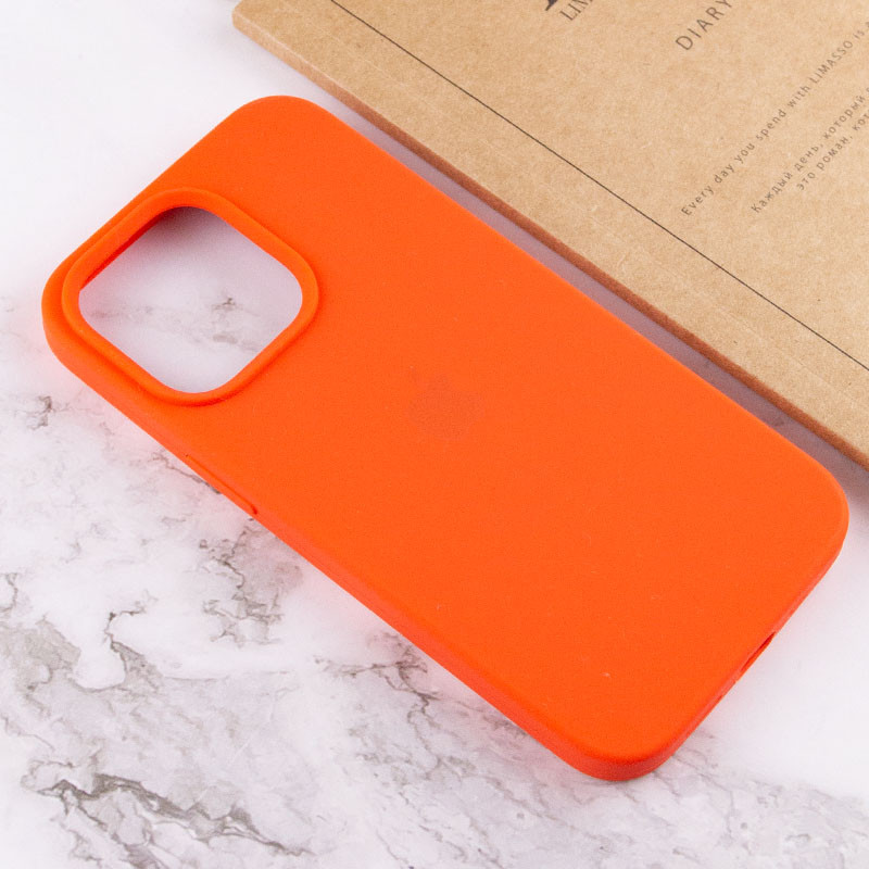 Фото Чехол Silicone Case Full Protective (AA) для Apple iPhone 14 Pro (6.1") (Оранжевый / Electric Orange) на vchehle.ua