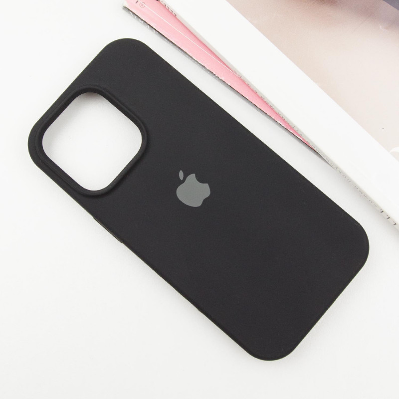 Фото Чехол Silicone Case Full Protective (AA) для Apple iPhone 14 Pro (6.1") (Черный / Black) на vchehle.ua