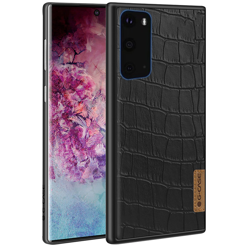 

Шкіряна накладка G-Case Crocodile Dark series на Samsung Galaxy S11e (Чорний) 872651