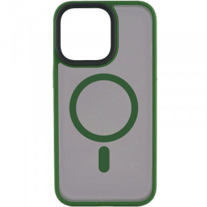 TPU+PC чехол Metal Buttons with Magnetic Safe для Apple iPhone 15 Pro (6.1")