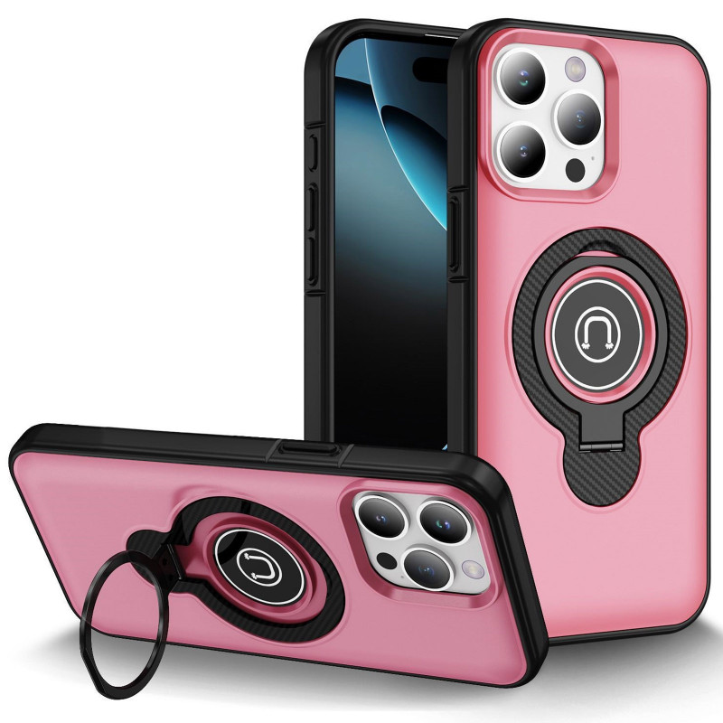 TPU+Textured PC Magnet для Apple iPhone 12 Pro Max (6.7") (Pink)