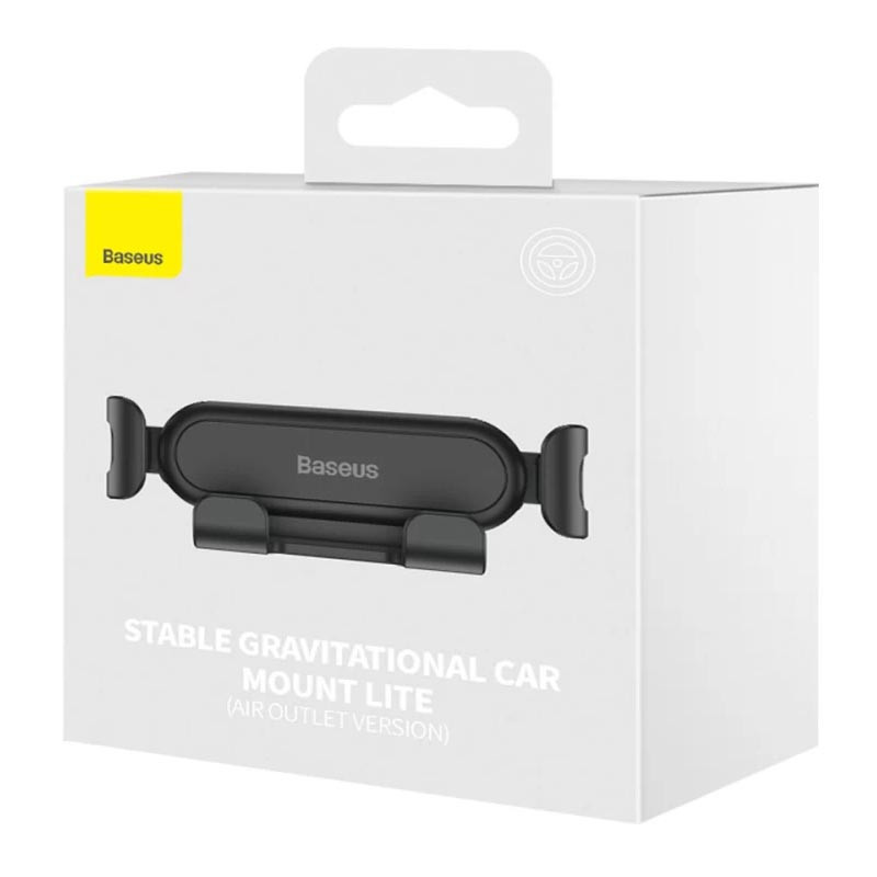 Заказать Автодержатель Baseus Stable Gravitational Car Mount Lite (Air Outlet Version) (SUWX01) (Черный) на vchehle.ua