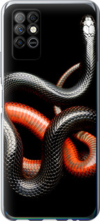 

Чохол Червоно-чорна змія на чорному тлі на Infinix Note 8 1685292