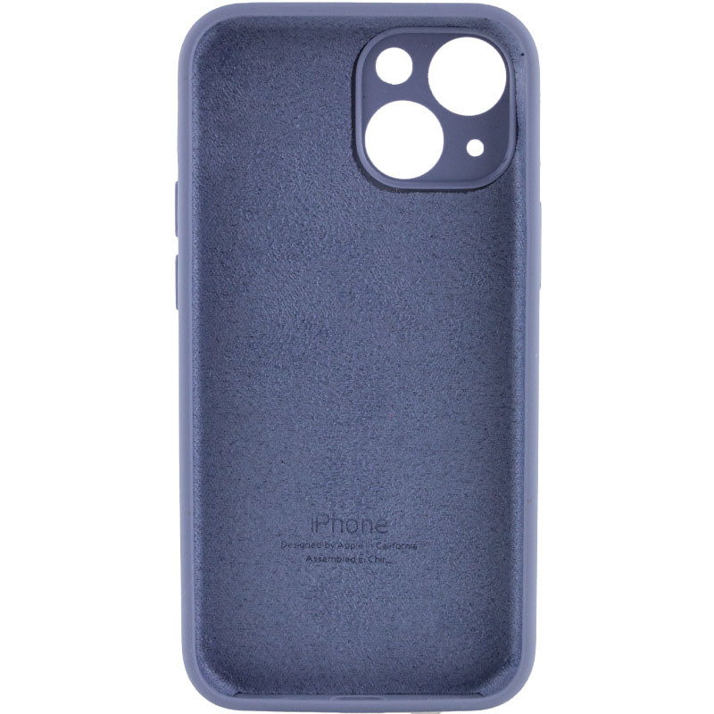 Фото Чохол Silicone Case Full Camera Protective (AA) на Apple iPhone 15 (6.1") (Сірий / Lavender Gray) на vchehle.ua