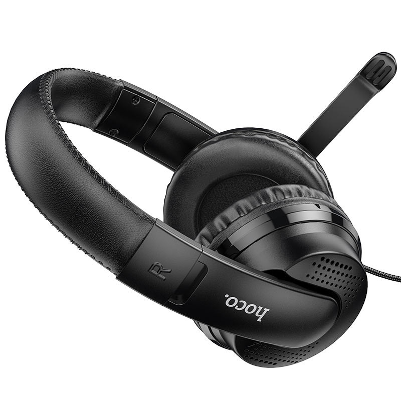 Фото Накладные наушники Hoco W103 Magic Tour Gaming (3.5mm/1.2m) (Черный) в магазине vchehle.ua