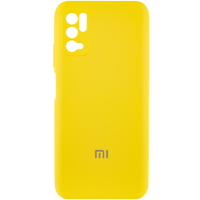 Чохол Silicone Cover Full Camera (AA) Xiaomi Redmi Note 10 5G / Poco M3 Pro (Жовтий / Yellow)