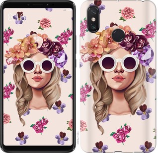 

Чехол Девушка с цветами v2 для Xiaomi Mi Max 3 670894