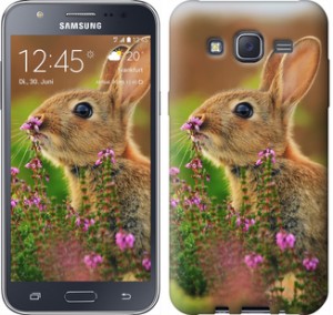 Чехол Кролик и цветы для Samsung Galaxy J5 (2015) J500H