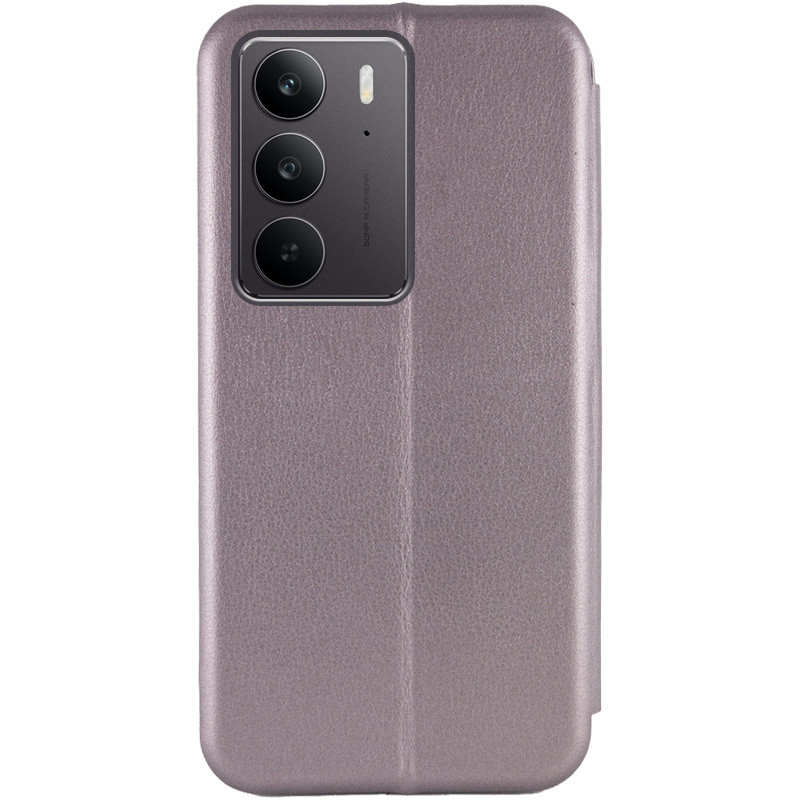 Фото Кожаный чехол-книжка Classy для Realme C75 / C75x (Серый) на vchehle.ua