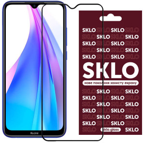 Захисне скло SKLO 3D (full glue) на Xiaomi Redmi Note 8T