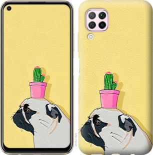 

Чохол Мопс з кактусом на Huawei P40 Lite 920823