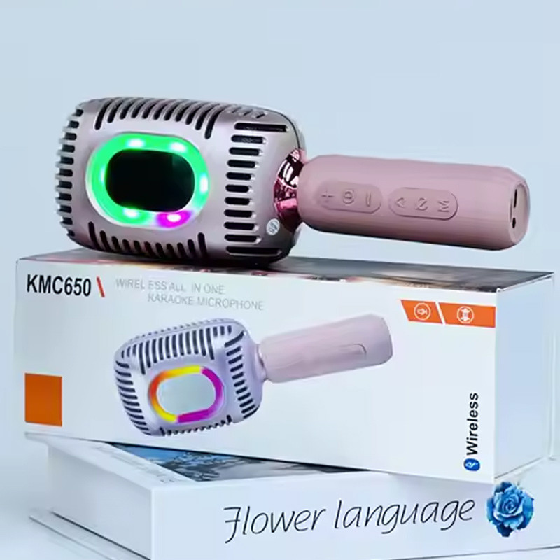 Фото Караоке Мікрофон-колонка KMC650 (Pink) в маназині vchehle.ua