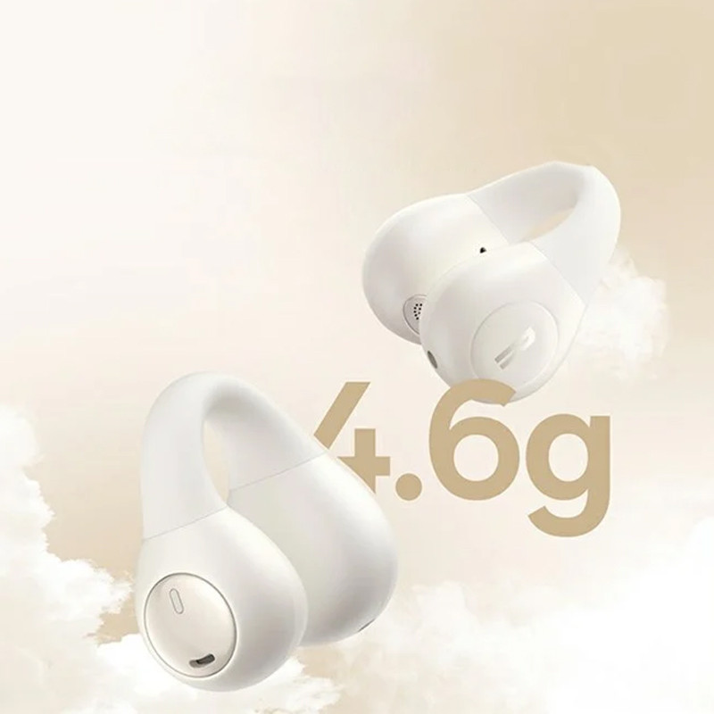 Фото Бездротові TWS навушники Baseus OS Bass 15 Clip Open-Ear (A00079500) (Stellar White) в маназині vchehle.ua