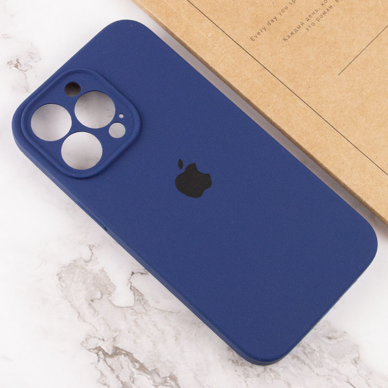 Чохол Silicone Case Full Camera Protective (AA) на Apple iPhone 15 Pro Max (6.7") (Синій / Deep navy) в магазині vchehle.ua