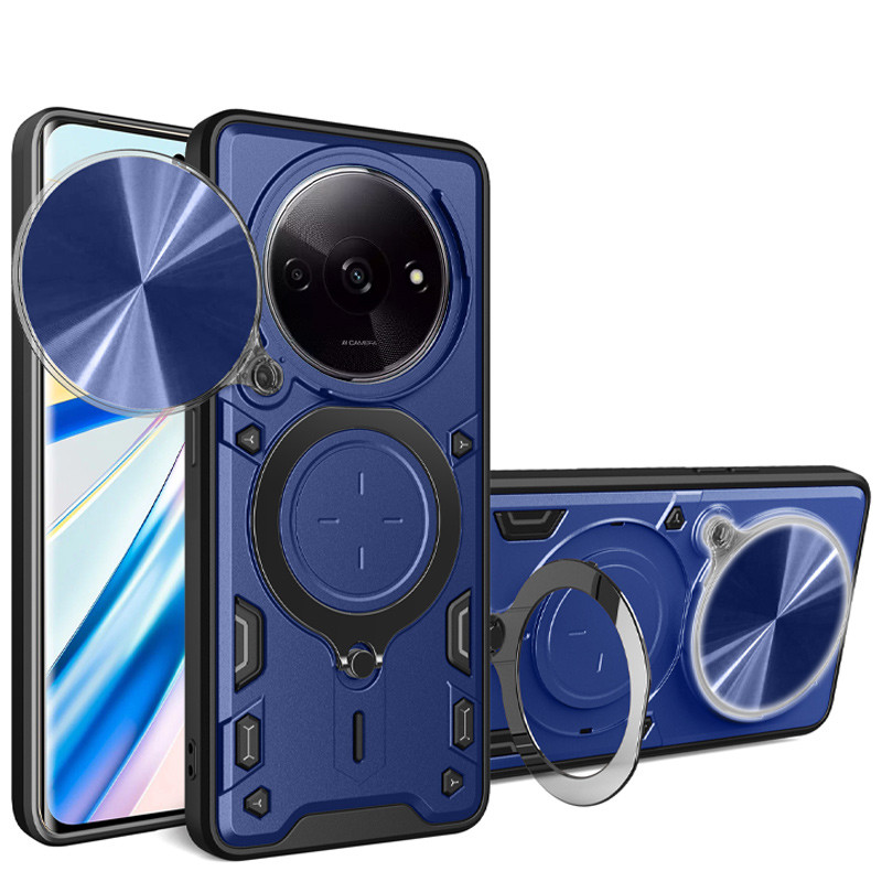 Удароміцний чохол Bracket case with Magnetic на Xiaomi Redmi A3 (Blue)