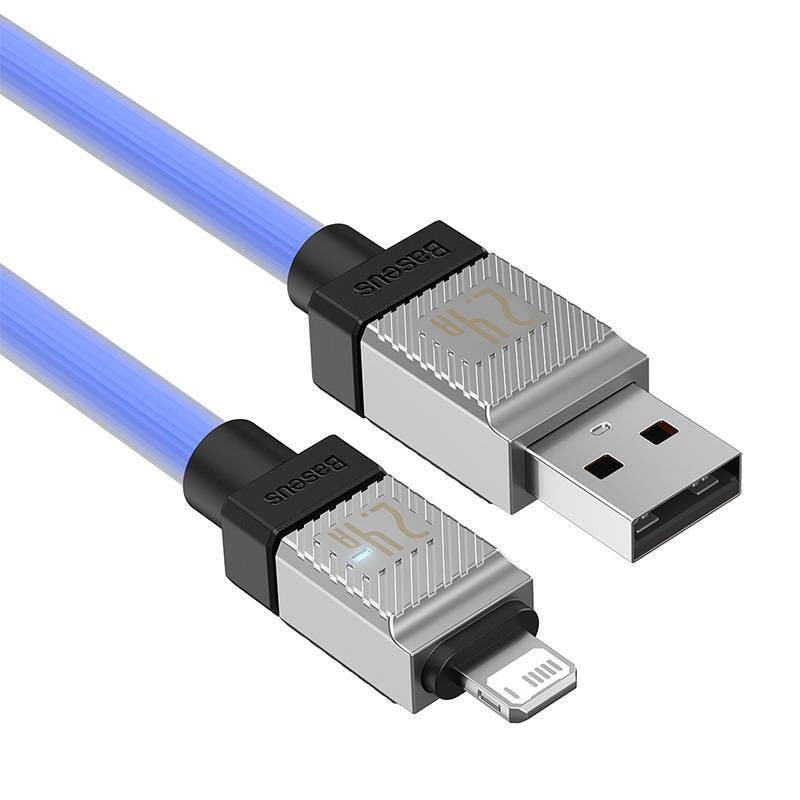 Замовити Дата кабель Baseus CoolPlay Series USB to Lightning 2.4A (1m) (CAKW00040) (Blue) на vchehle.ua