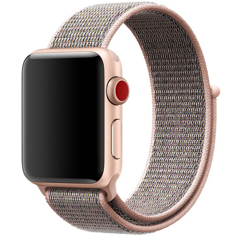 

Ремінець Nylon для Apple watch 42mm/44mm (Рожевий / Pink Sand) 1058061