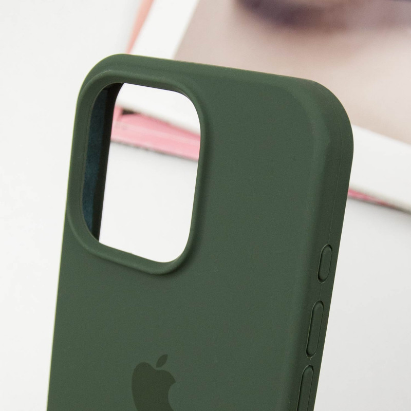 Чехол Silicone Case Full Protective (AA) для Apple iPhone 14 Pro Max (6.7") (Зеленый / Cyprus Green) в магазине vchehle.ua