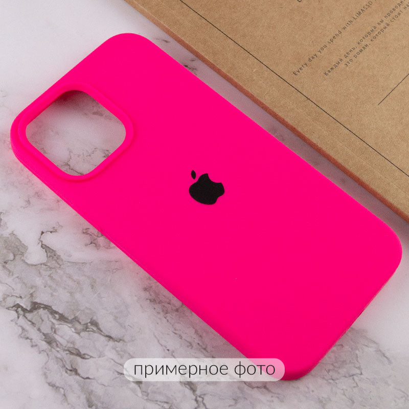 Чехол Silicone Case Full Protective (AA) для Apple iPhone 16 Pro (6.3") (Розовый / Barbie pink) в магазине vchehle.ua