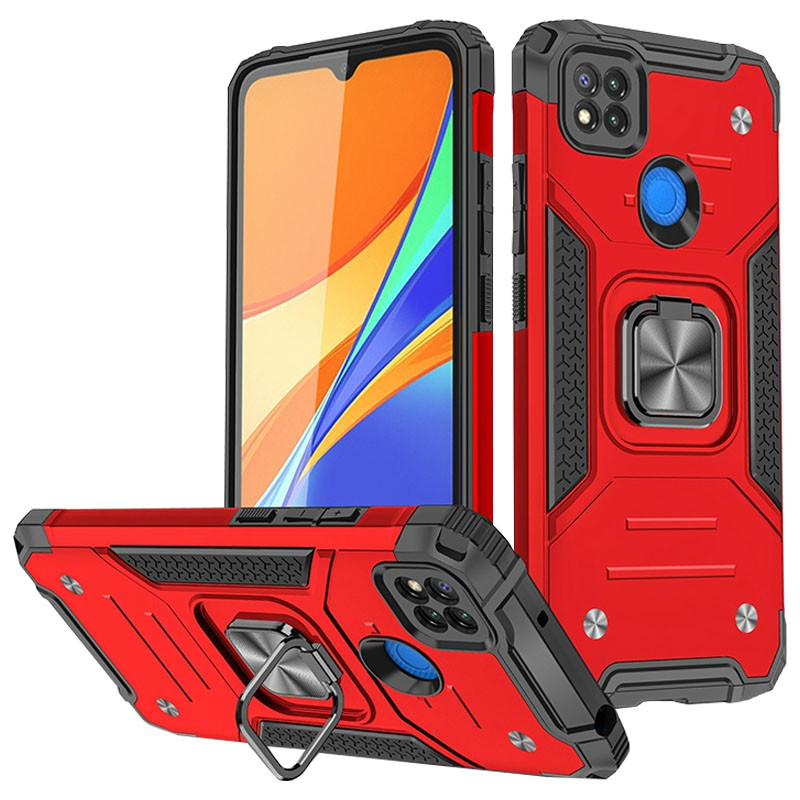 

Ударостійкий чохол Union Ring for Magnet на Xiaomi Redmi 9C (Червоний) 1186042