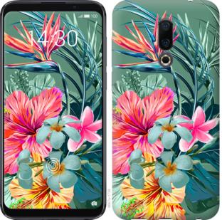 

Чехол Тропические цветы v1 для Meizu 16 845097