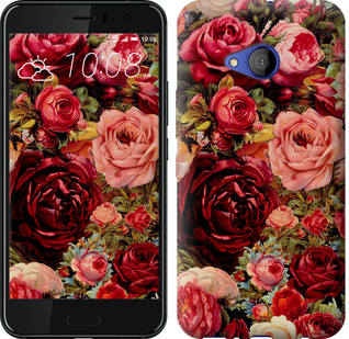 

Чехол Цветущие розы для HTC U11 Life 629338