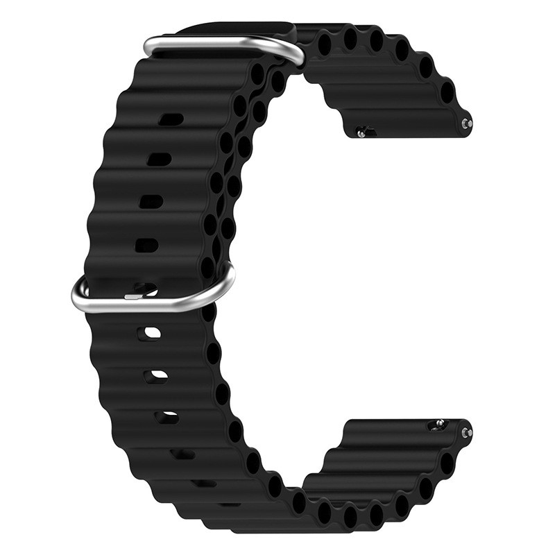 Фото Ремінець Ocean Band для Smart Watch 20mm (Чорний / Black) в маназині vchehle.ua