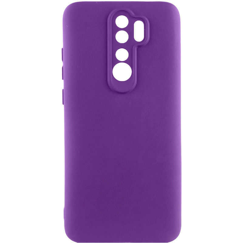 Чохол TPU GETMAN Liquid Silk Full Camera на Xiaomi Redmi 9 (Фіолетовий / Purple)