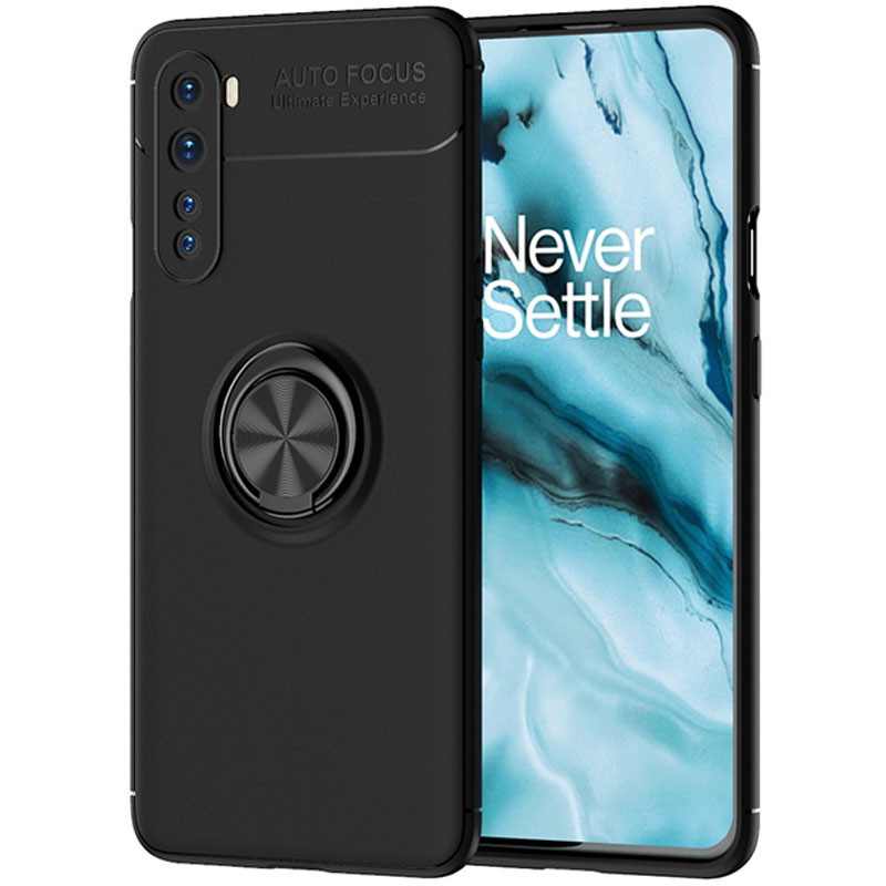 

TPU чехол Deen ColorRing под магнитный держатель (opp) для OnePlus Nord (Черный / Черный) 931182