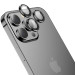 Фото Захисне скло Metal Classic на камеру (в упак.) на Apple iPhone 13 Pro / 13 Pro Max (Чорний / Black) на vchehle.ua