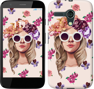 

Чохол Дівчина з квітами v2 на Motorola Moto G 190459